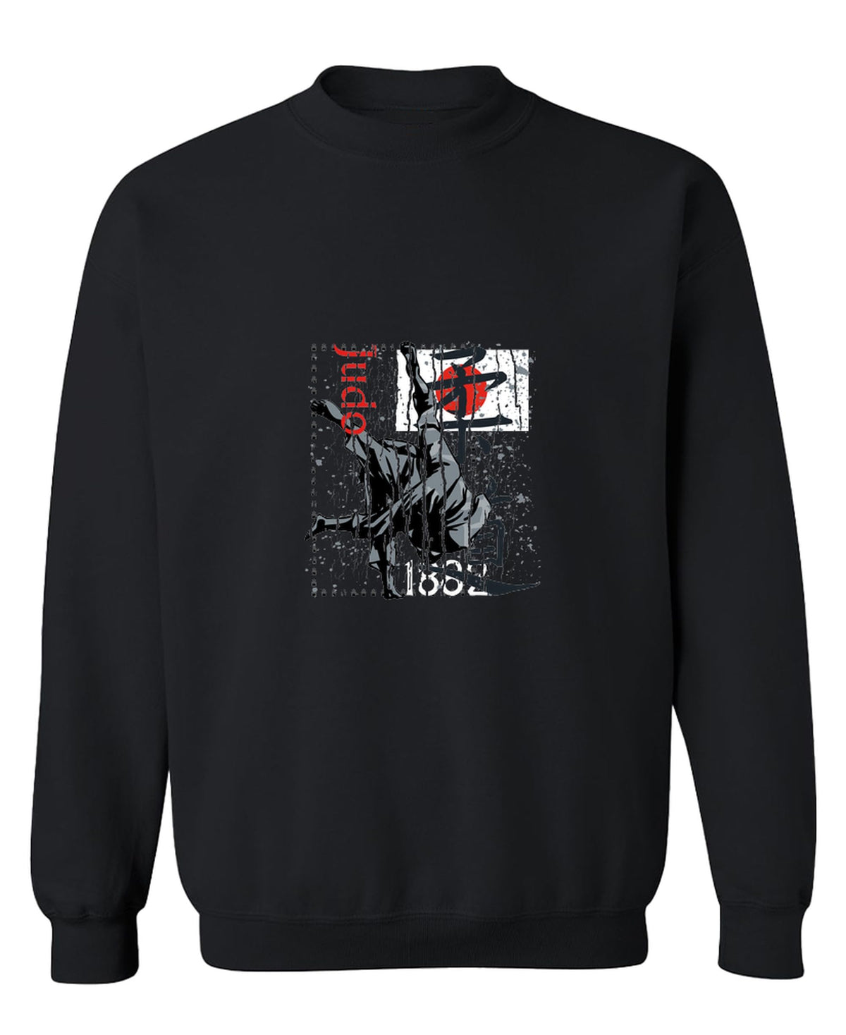 Judo 1882 — Black Sweatshirt — front