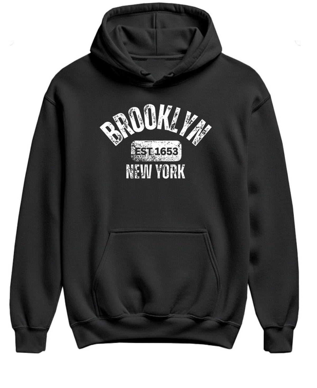 Brooklyn New York Est. 1653 — Black Hoodie — front