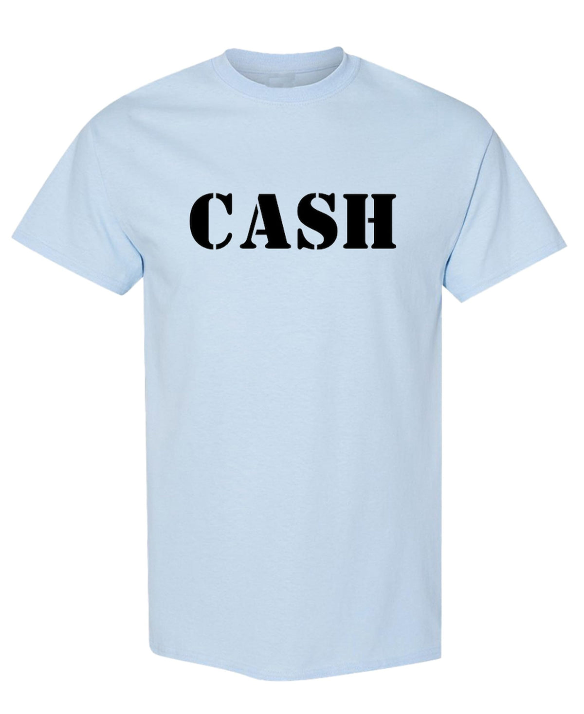 Cash Country Music — Light Blue T-Shirt — front