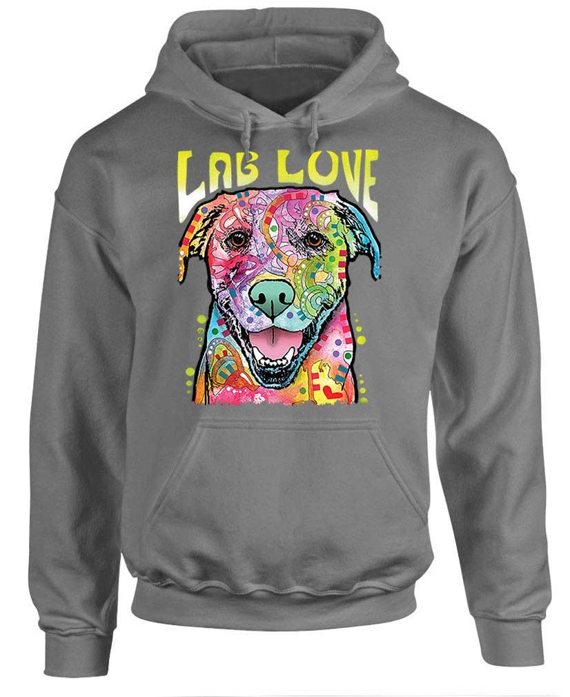 Lab Love — Charcoal Hoodie — front