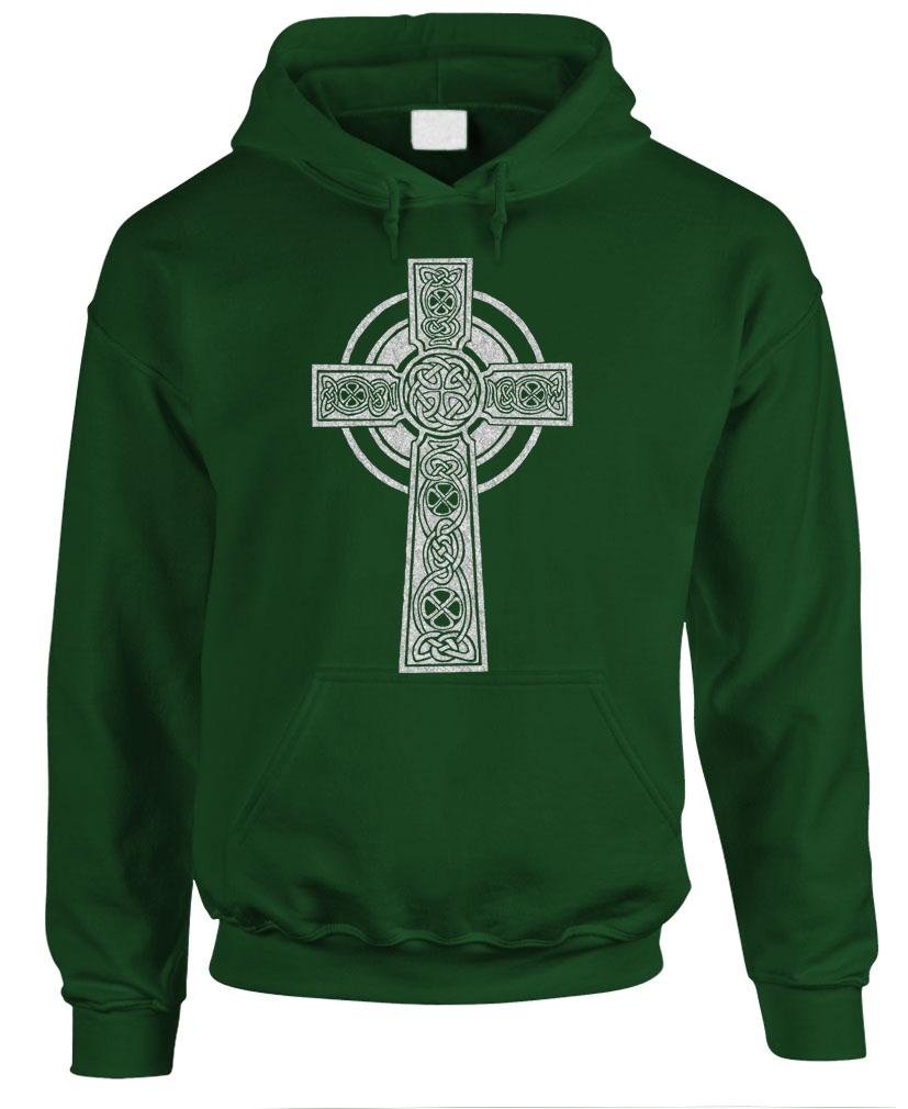 Celtic Cross — Forest Hoodie — front