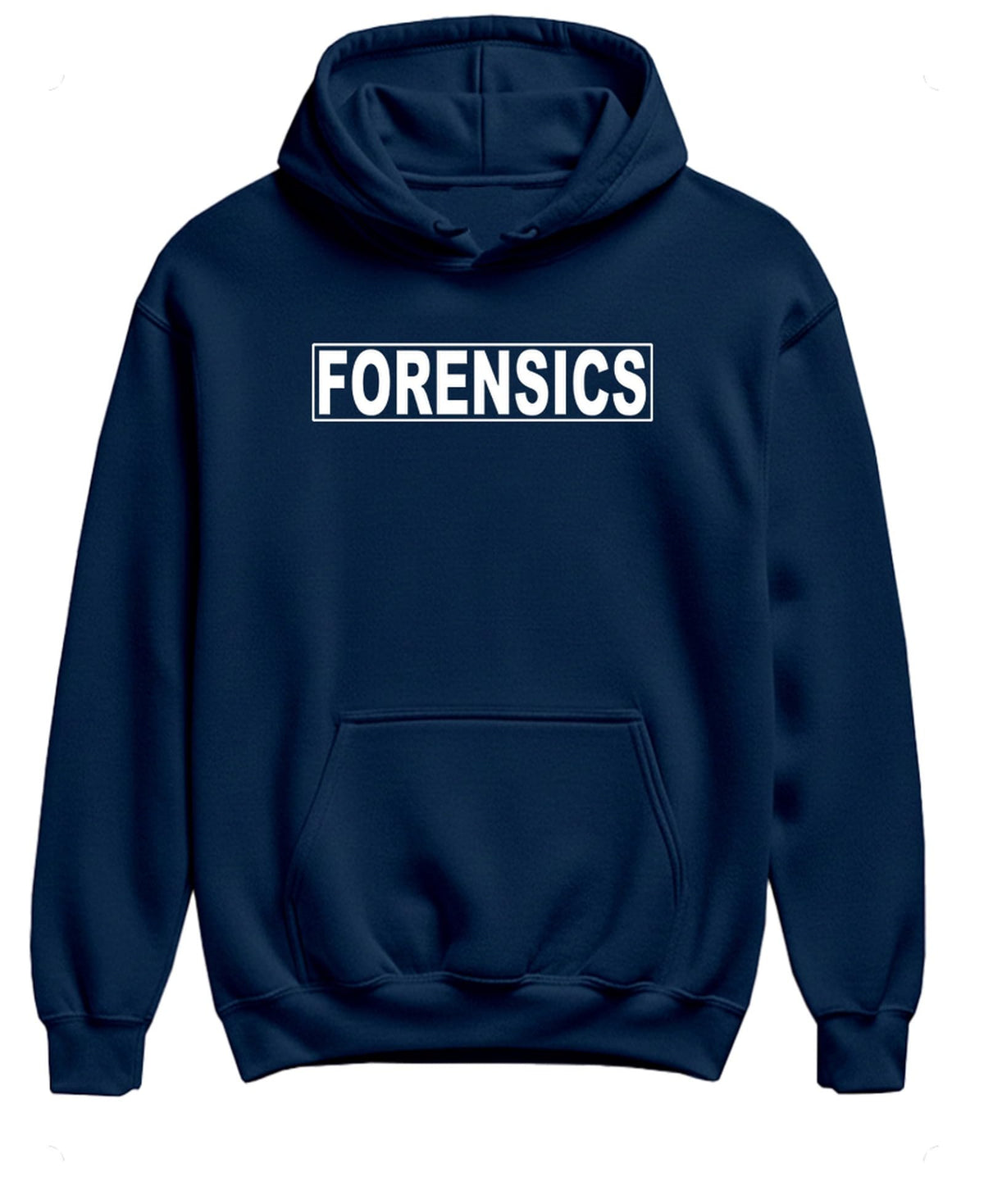 Forensics — Navy Hoodie — front