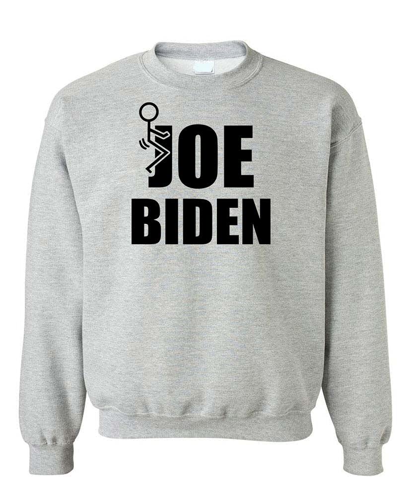 Joe Biden Stick Figure — Sport Gray Sweatshirt — front