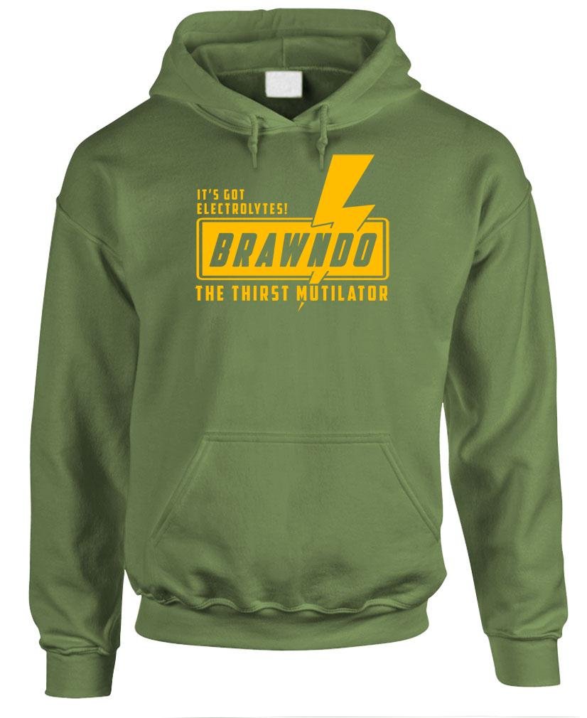 Brawndo Thirst Mutilator Hoodie - Military Green