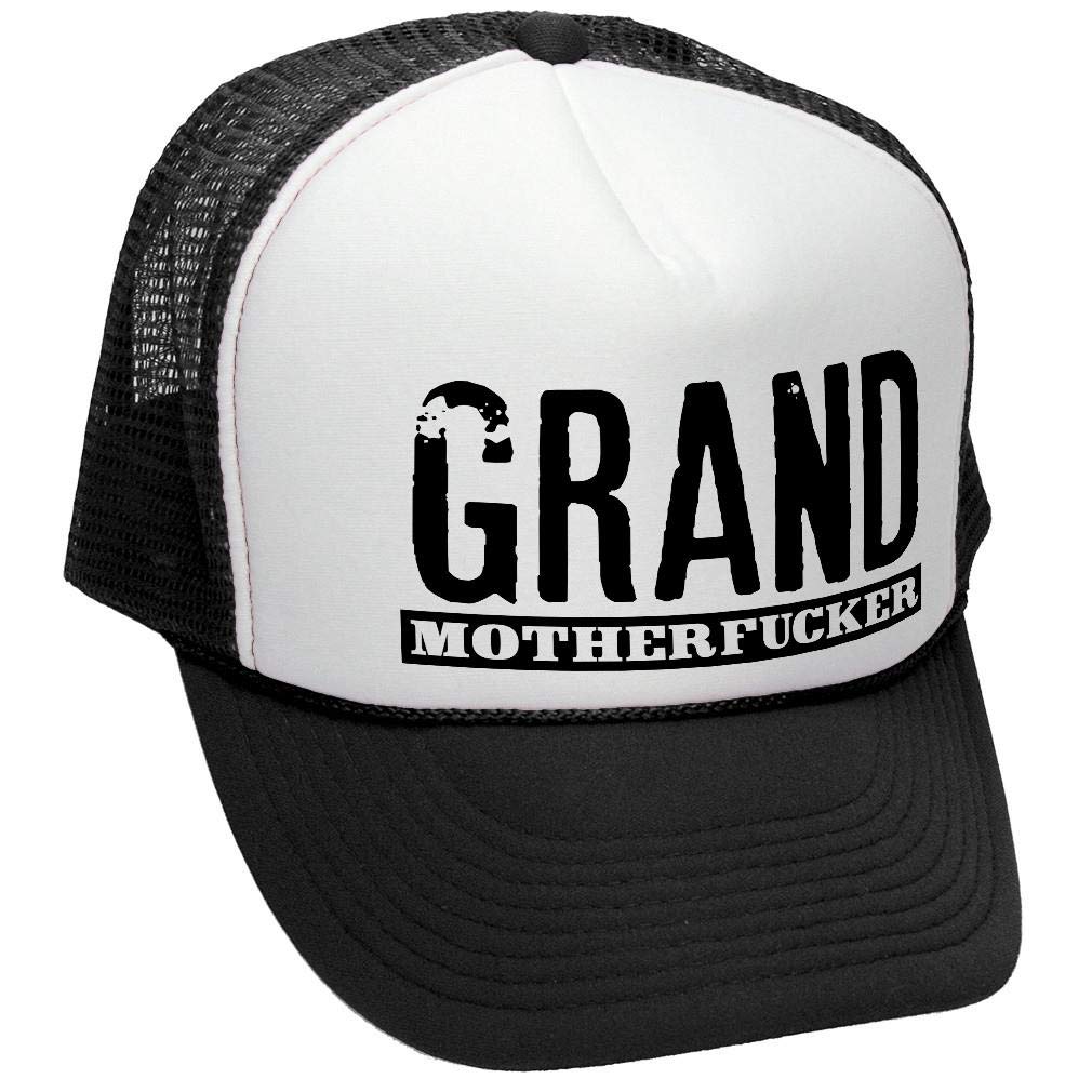Grand Motherfucker — Black Trucker Hat — front