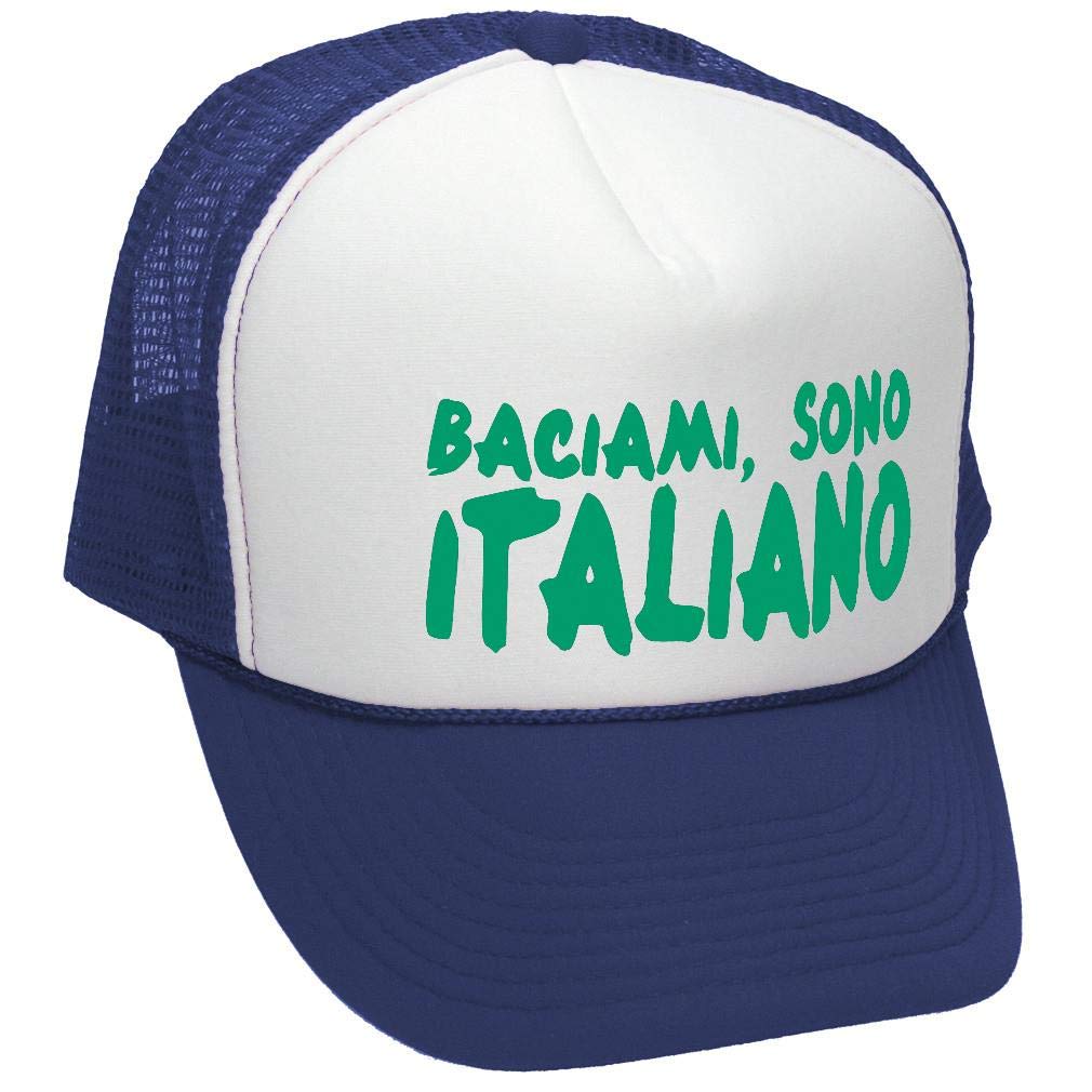 Baciami Sono Italiano — Navy Trucker Hat — front