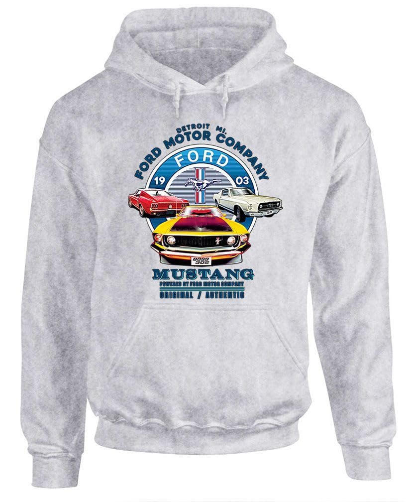 Ford Mustang 1903 — Sport Gray Hoodie — front
