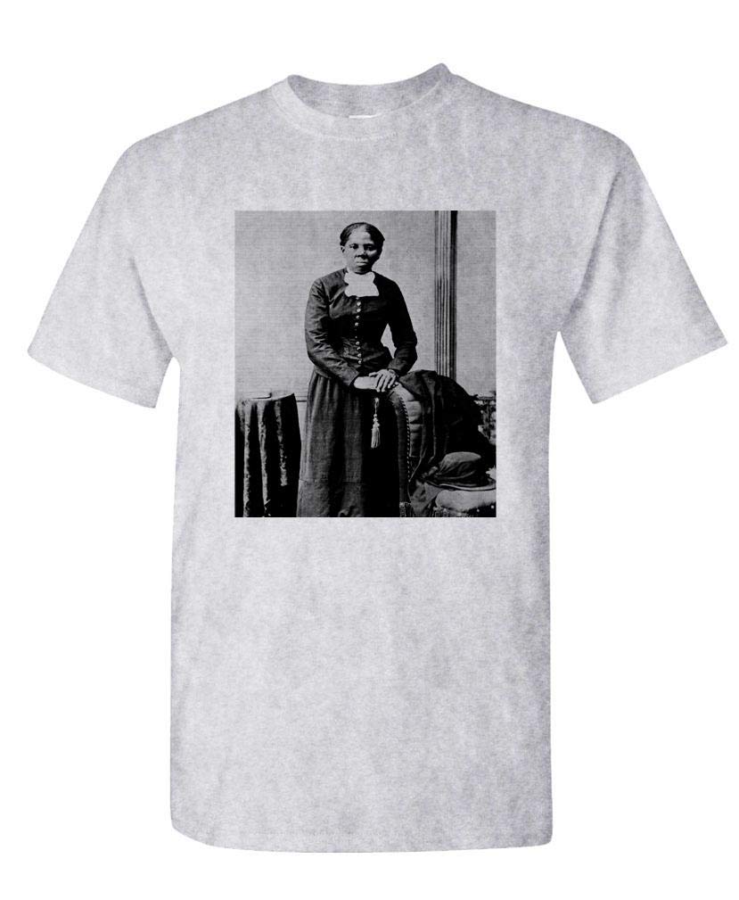 Harriet Tubman Portrait — Sport Gray T-Shirt — front
