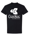 ConSec Scanning Systems — Black T-Shirt — front
