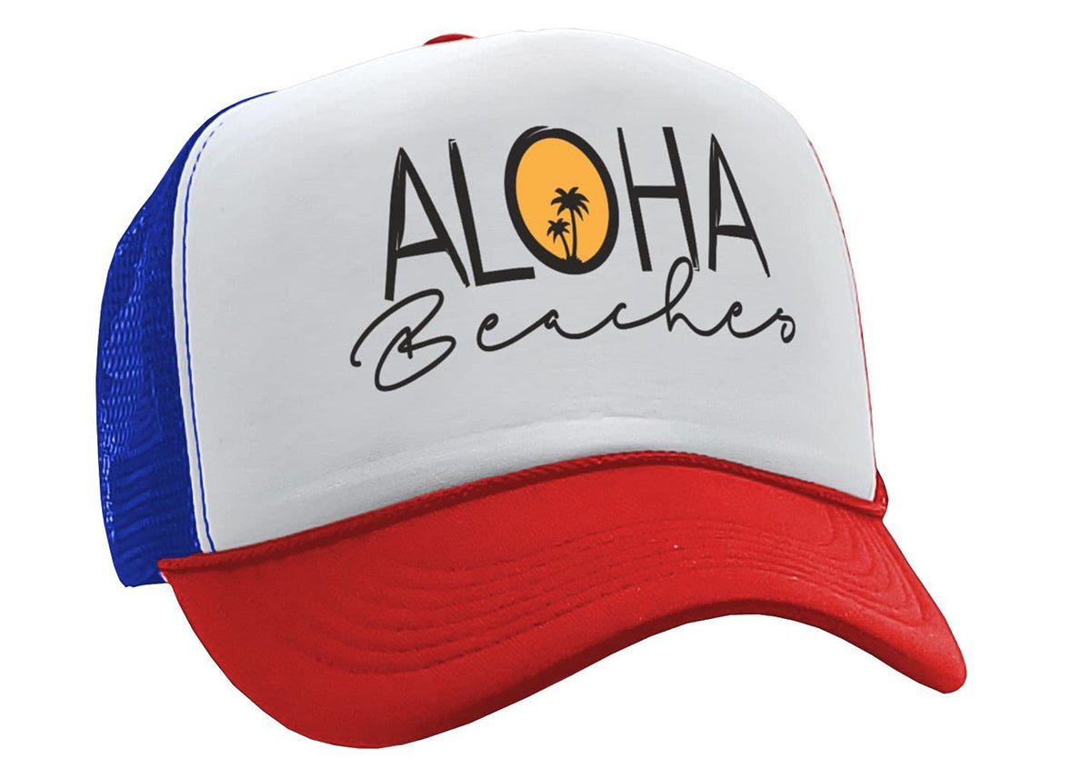 Aloha Beaches — RWB Trucker Hat — front