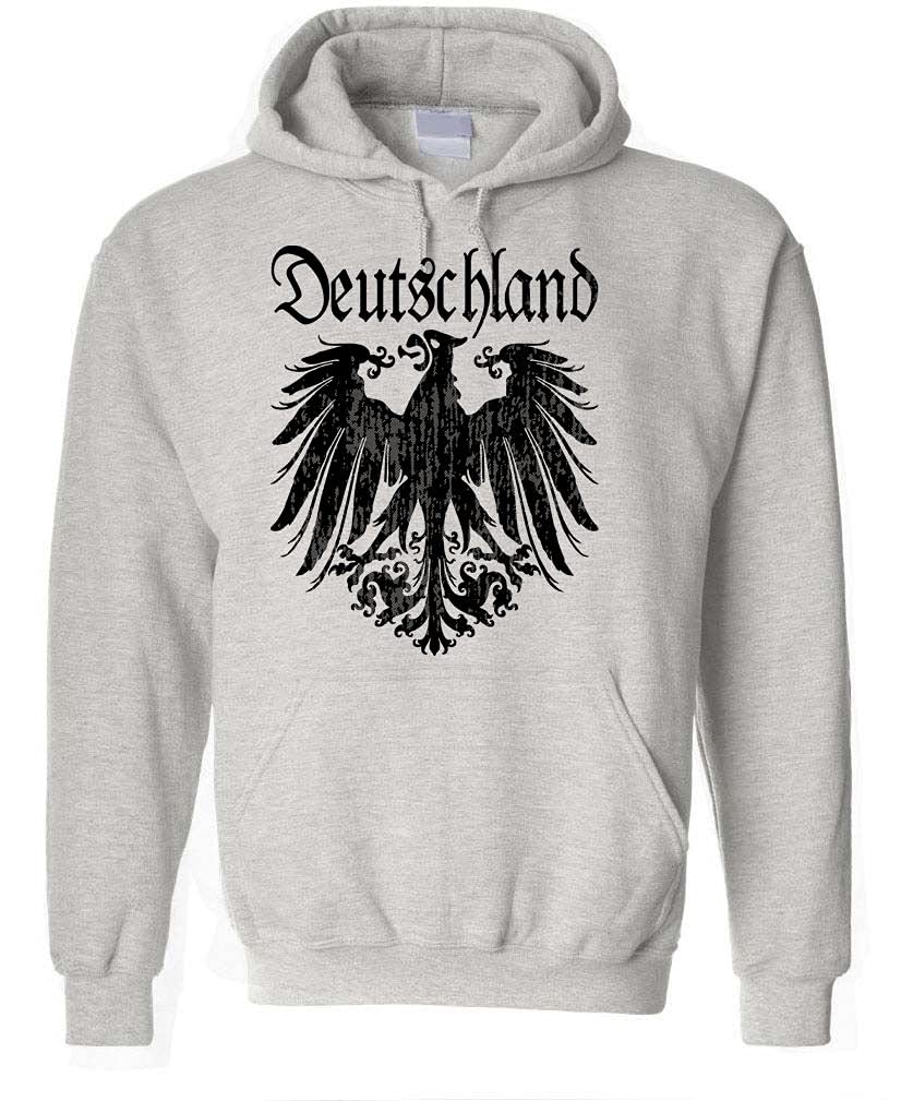 Deutschland Double-Headed Eagle — Sport Gray Hoodie — front