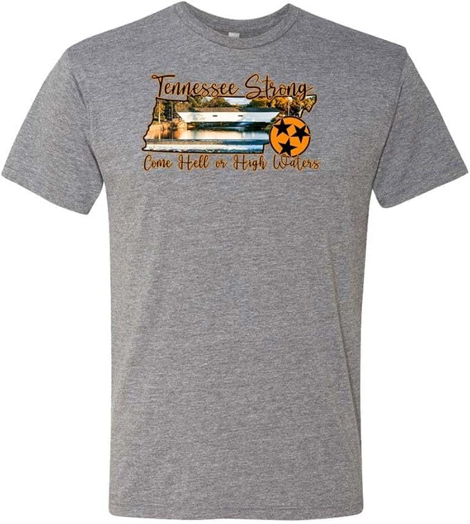 Tennessee Strong — Heather Gray T-Shirt — front