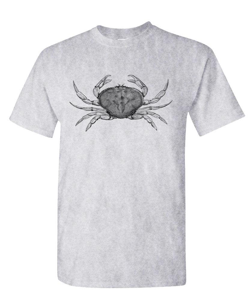 Crab Illustration — Sport Gray T-Shirt — front