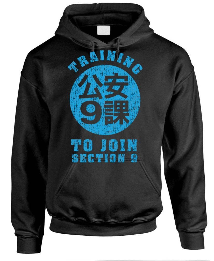 Training to Join Section 9 — Black Hoodie — front
