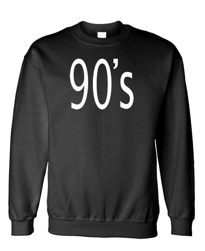 90s Lettering — Black Sweatshirt — front