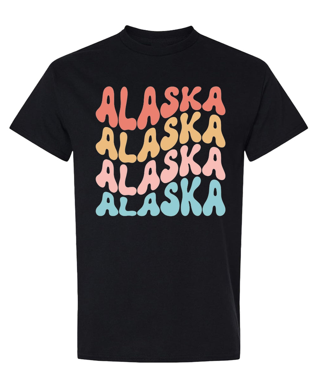 Alaska — Black T-Shirt — front