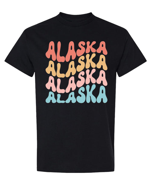Alaska — Black T-Shirt — front