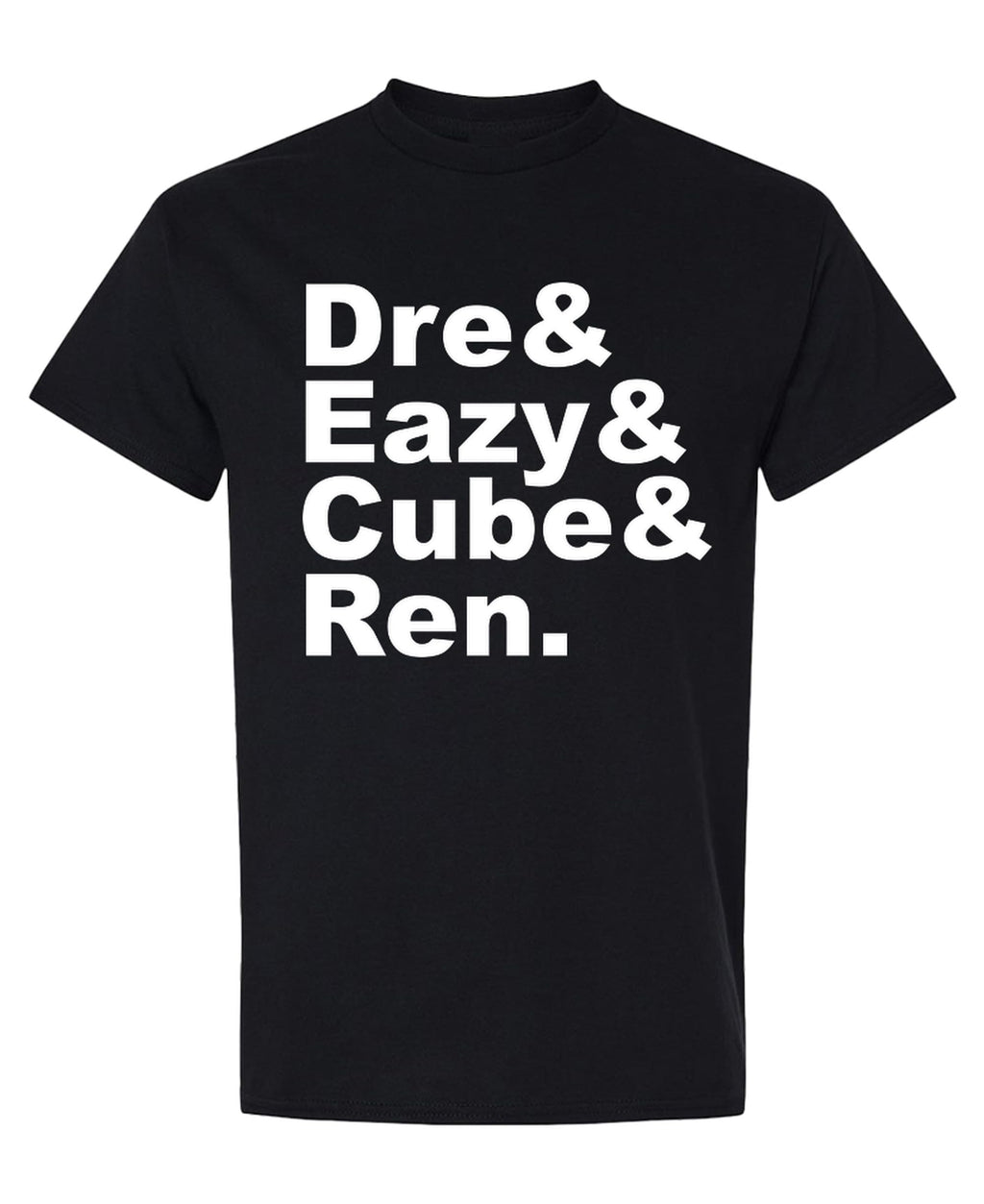 Dre Eazy Cube Ren — Black T-Shirt — front