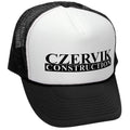 Czervik Construction — Black Trucker Hat — front