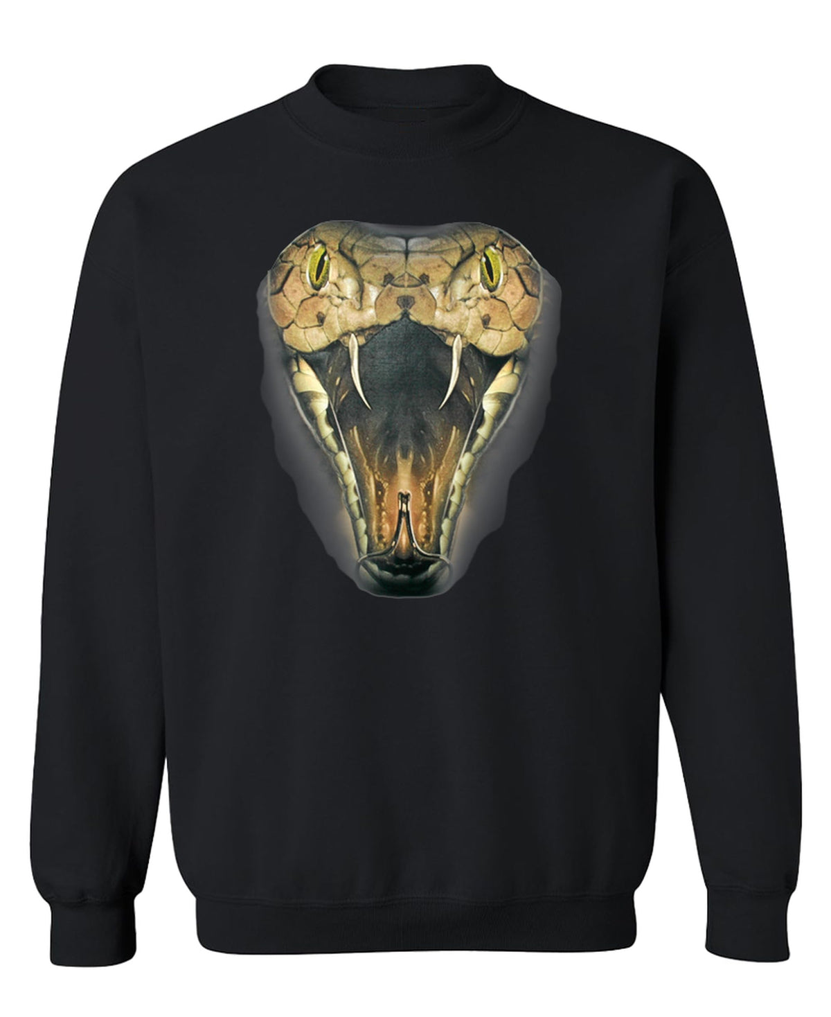 Viper Head — Black Sweatshirt — front