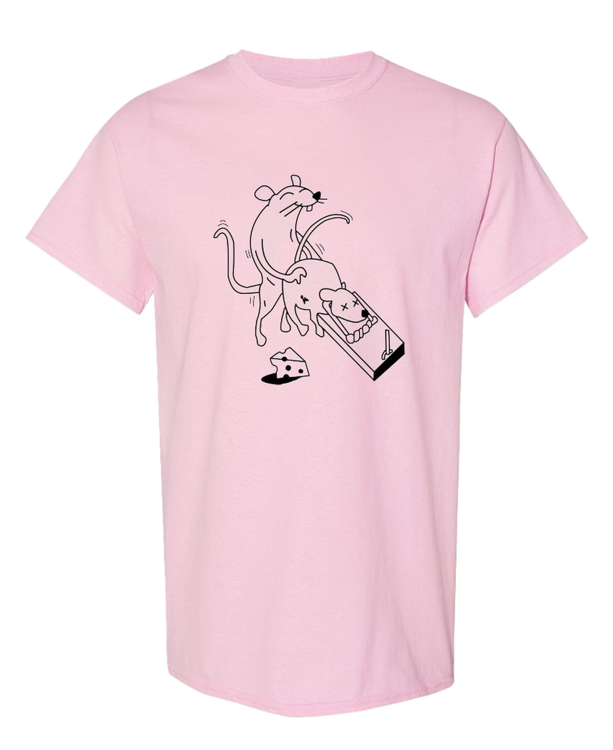 Rat and Mousetrap — Light Pink T-Shirt — front