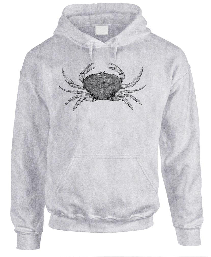 Crab Illustration — Sport Gray Hoodie — front