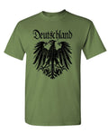 Deutschland Double-Headed Eagle — Military Green T-Shirt — front
