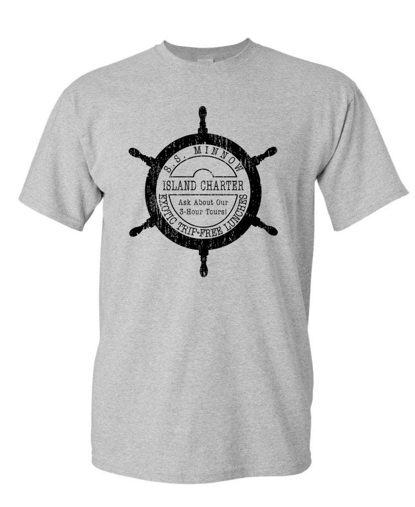 S.S. Minnow Island Charters — Sport Gray T-Shirt — front
