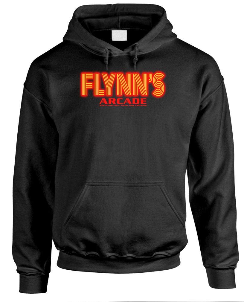 Flynn's Arcade — Black Hoodie — front