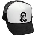 The Gipper Portrait — Black Trucker Hat — front