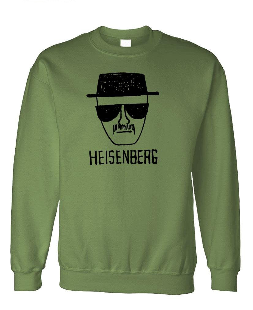 Heisenberg Hat and Glasses — Army Sweatshirt — front