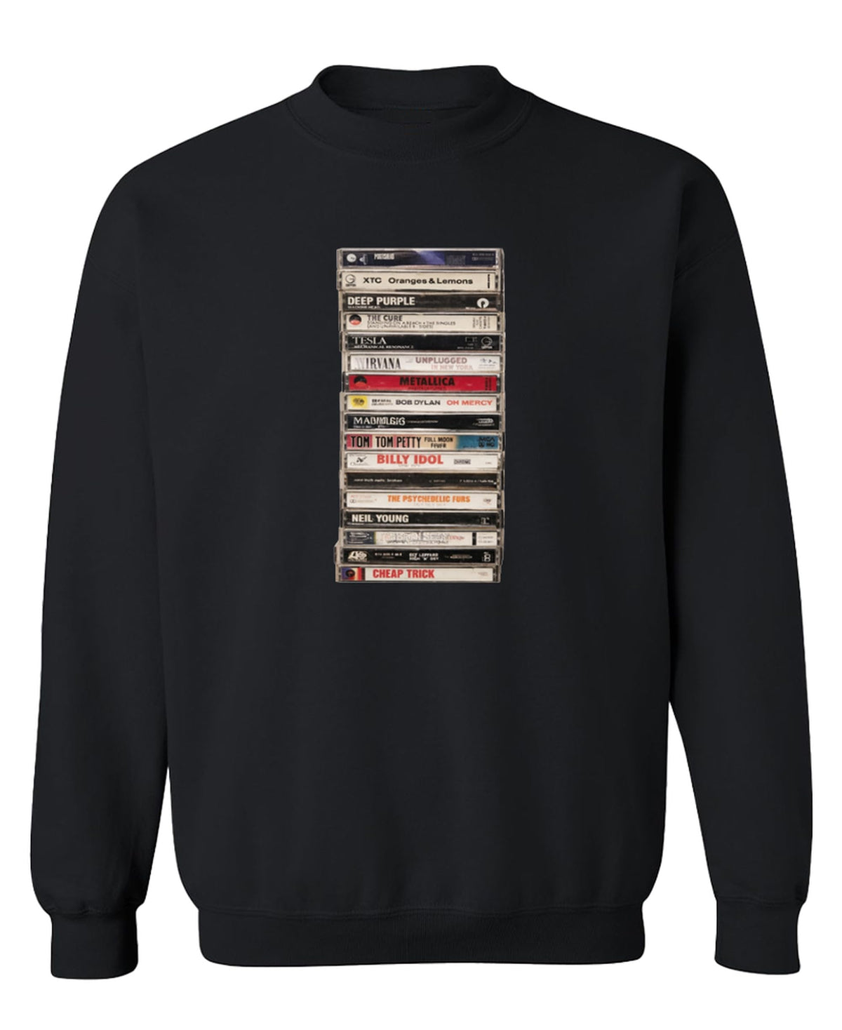 Cassette Tape — Black Sweatshirt — front