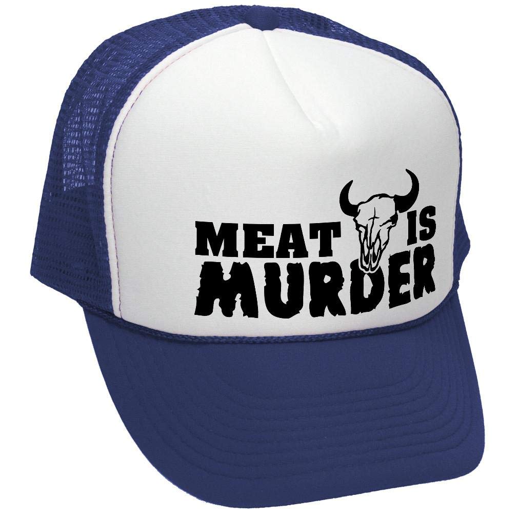 Meat Is Murder — Navy Trucker Hat — front