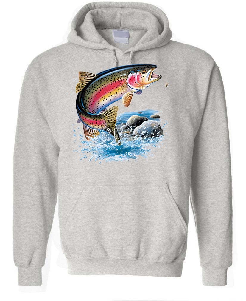 Rainbow Trout — Sport Gray Hoodie — front