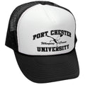 Port Chester Whooping Cranes — Black Trucker Hat — front