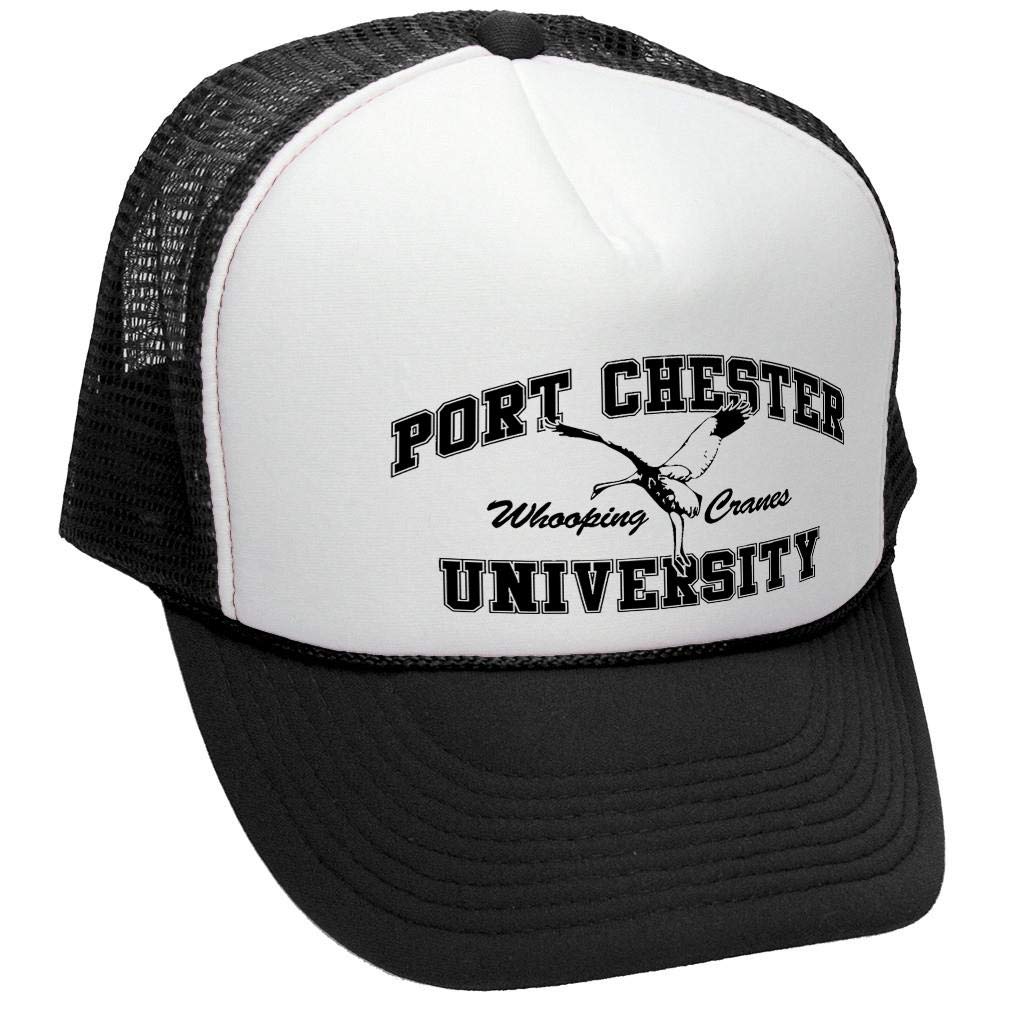 Port Chester Whooping Cranes — Black Trucker Hat — front