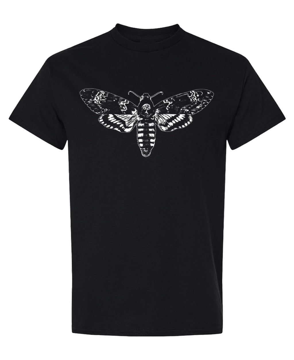 Death's Head Moth — Black T-Shirt — front