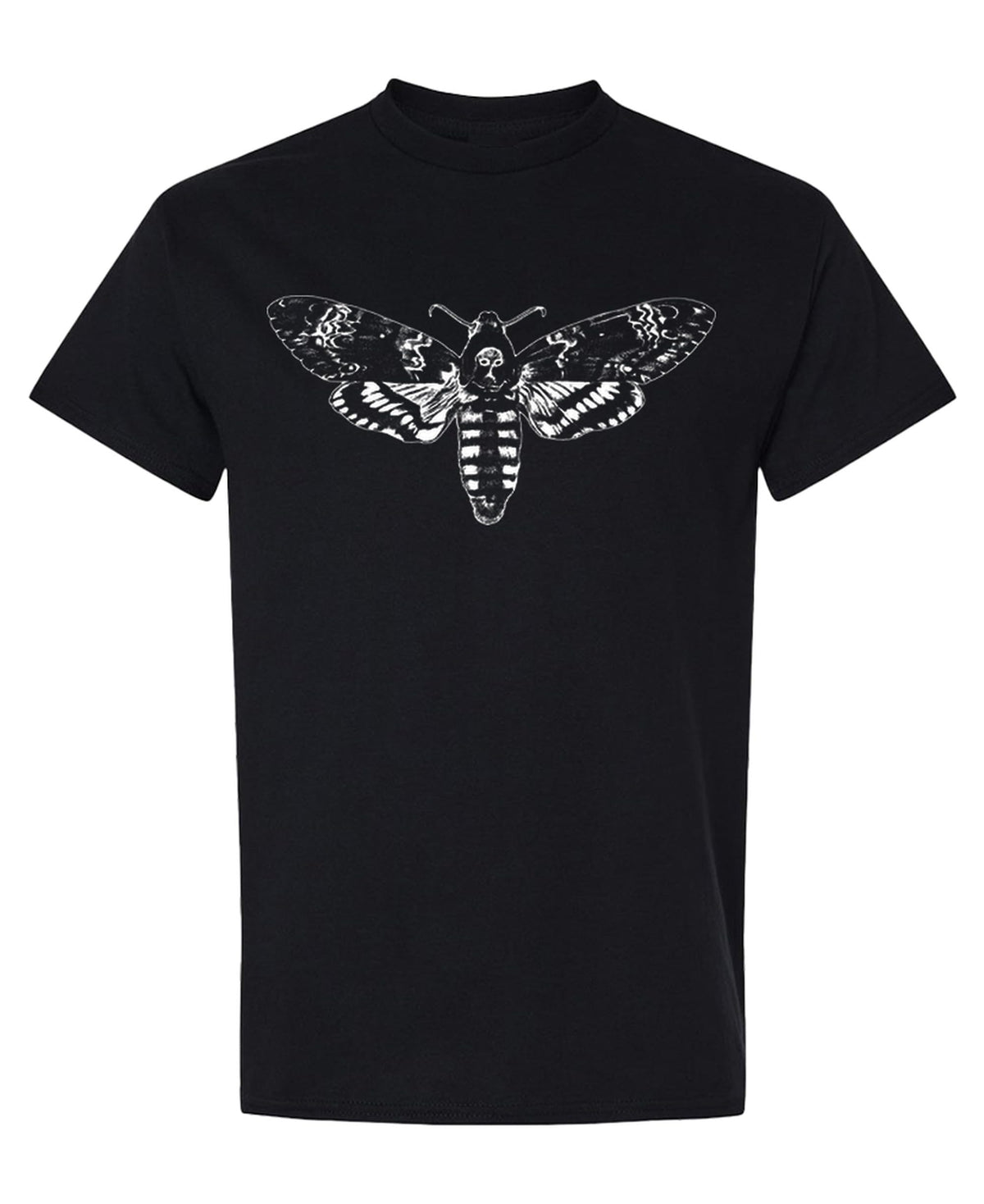 Death's Head Moth — Black T-Shirt — front
