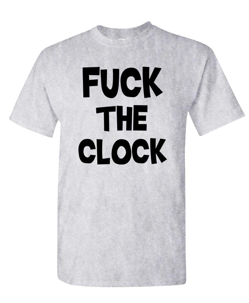 Fuck the Clock — Sport Gray T-Shirt — front