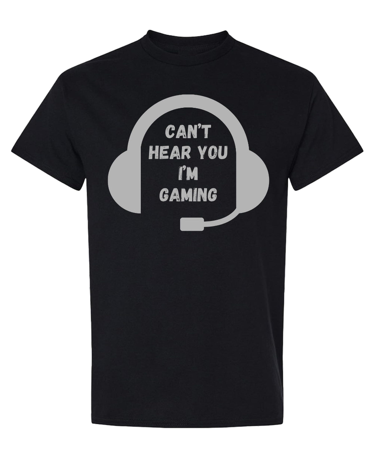 Funny Gaming — Black T-Shirt — front