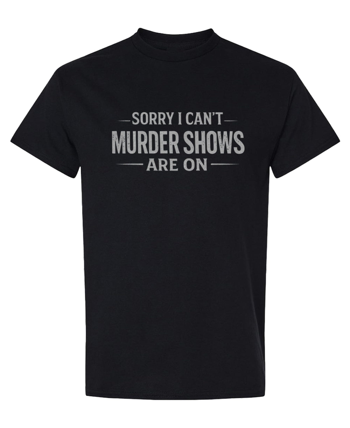 True Crime — Black T-Shirt — front