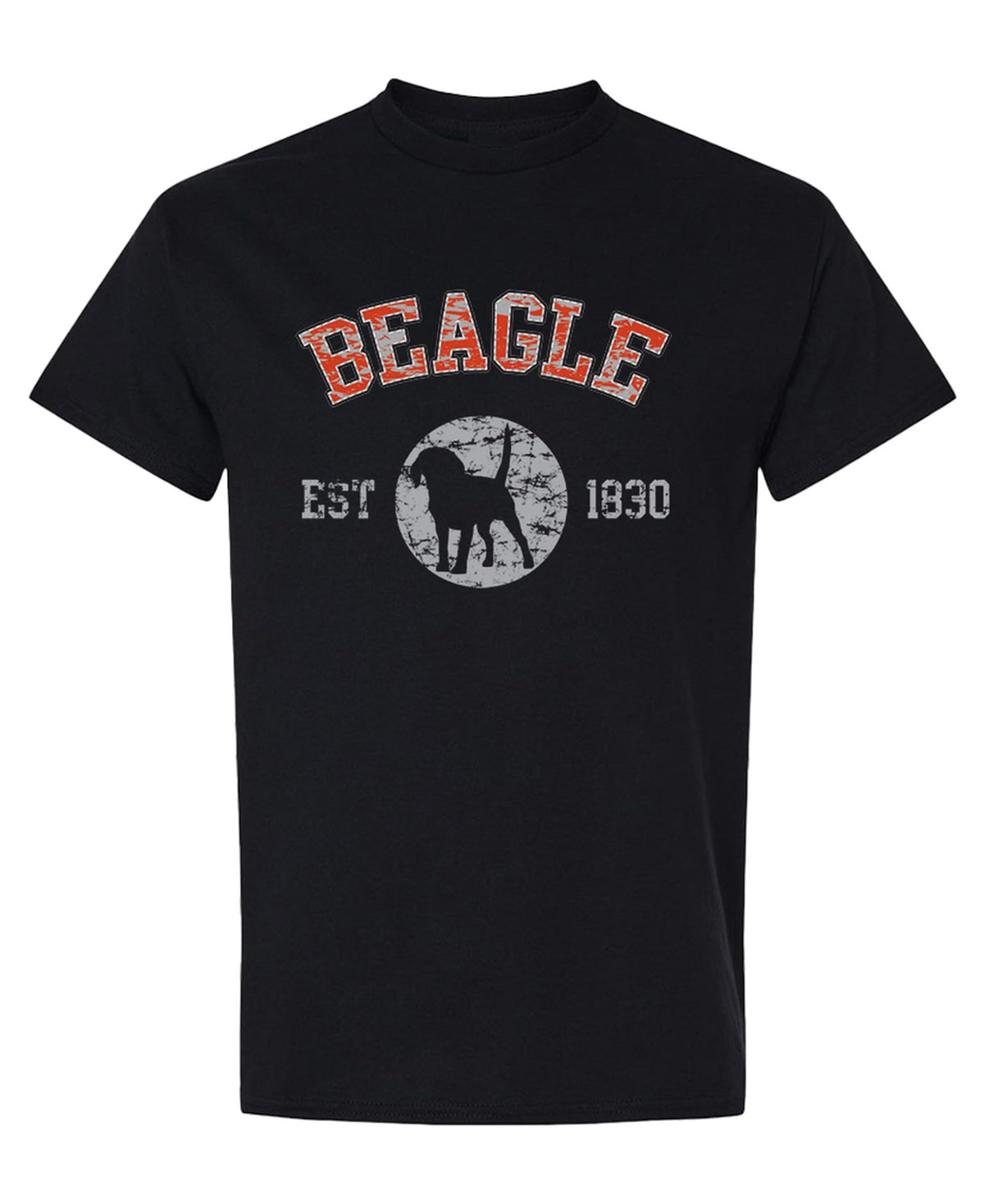 Beagle Established 1830 — Black T-Shirt — front