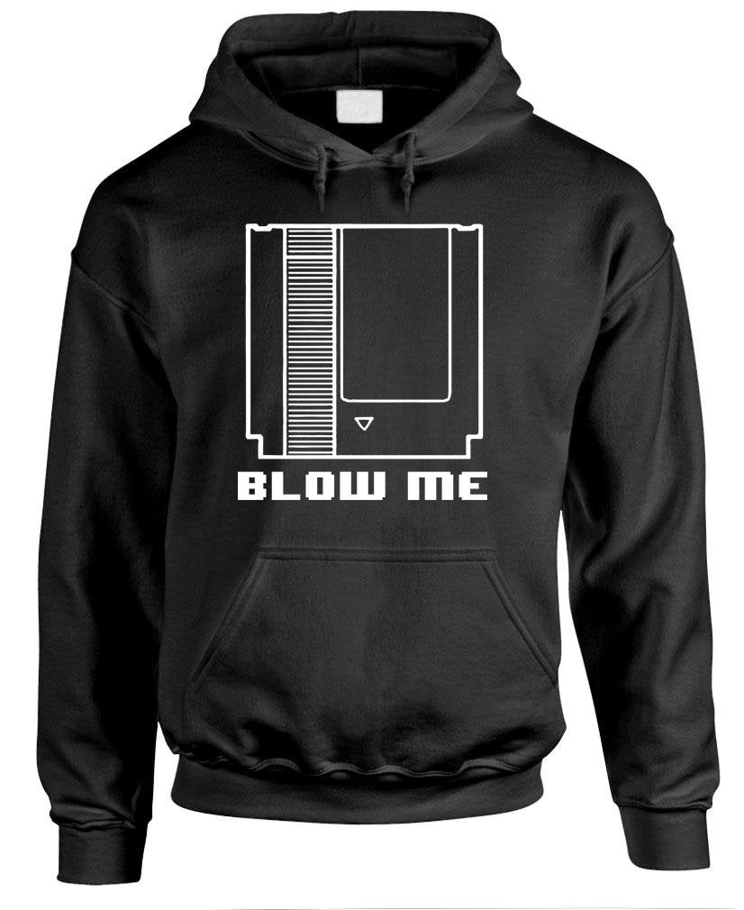 Blow Me Game Cartridge — Black Hoodie — front