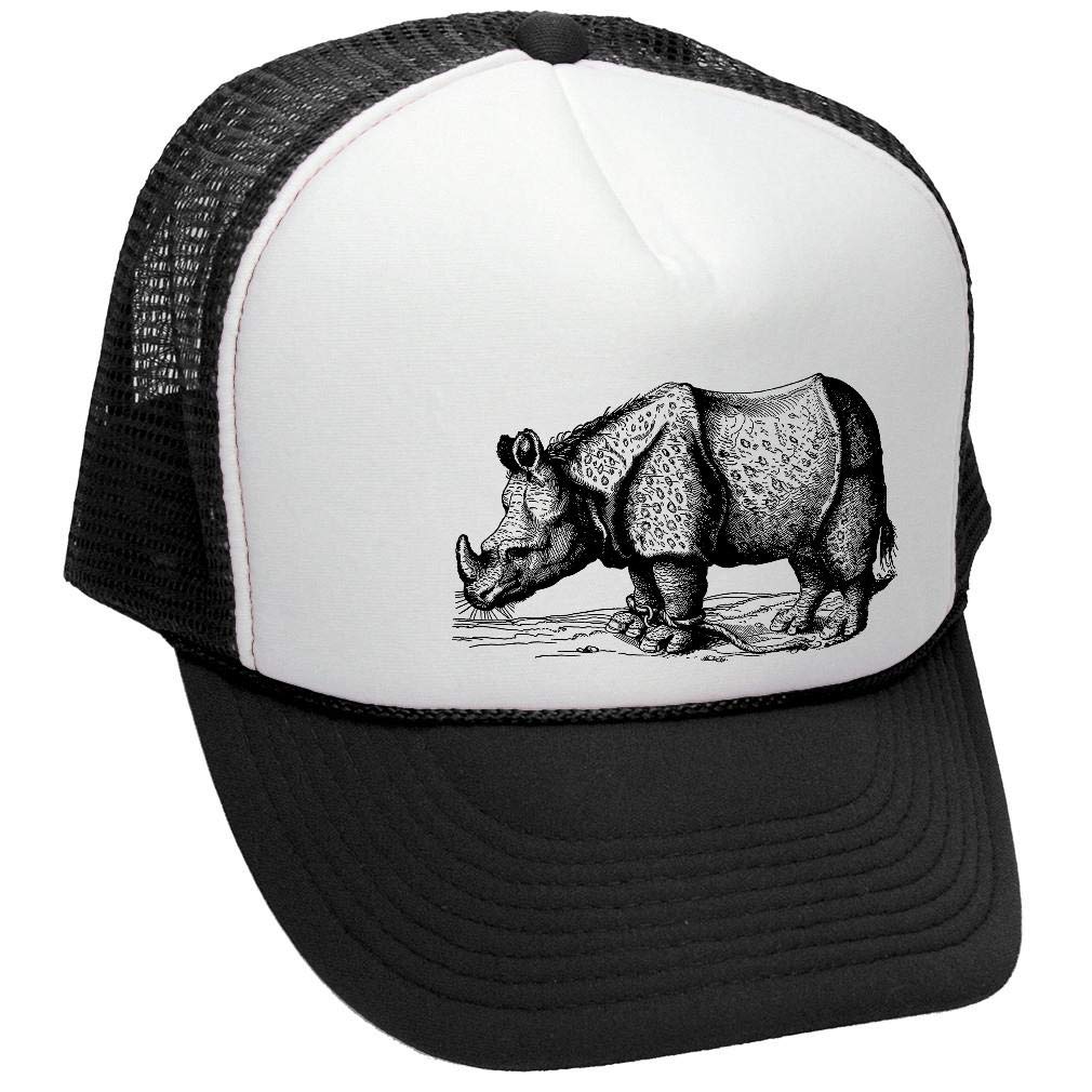 Rhino — Black Trucker Hat — front