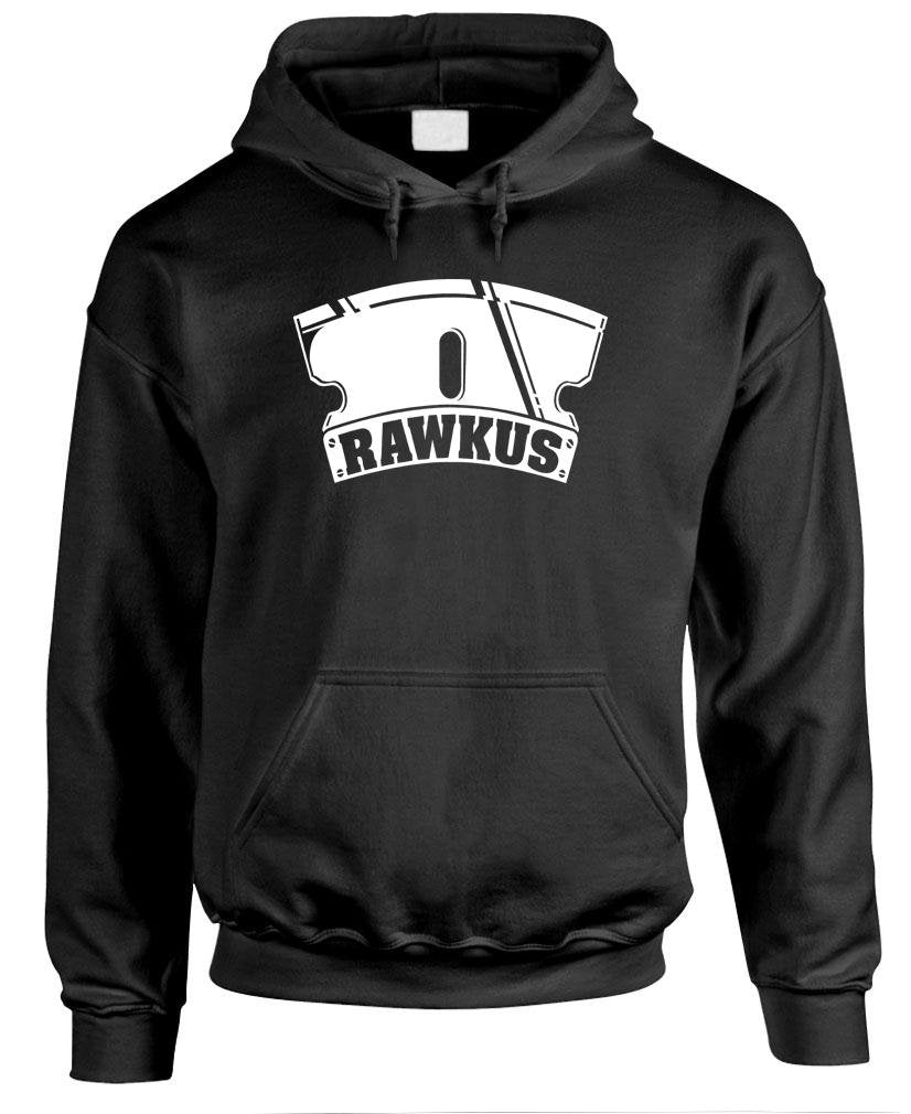 Rawkus Razor Graphic — Black Hoodie — front