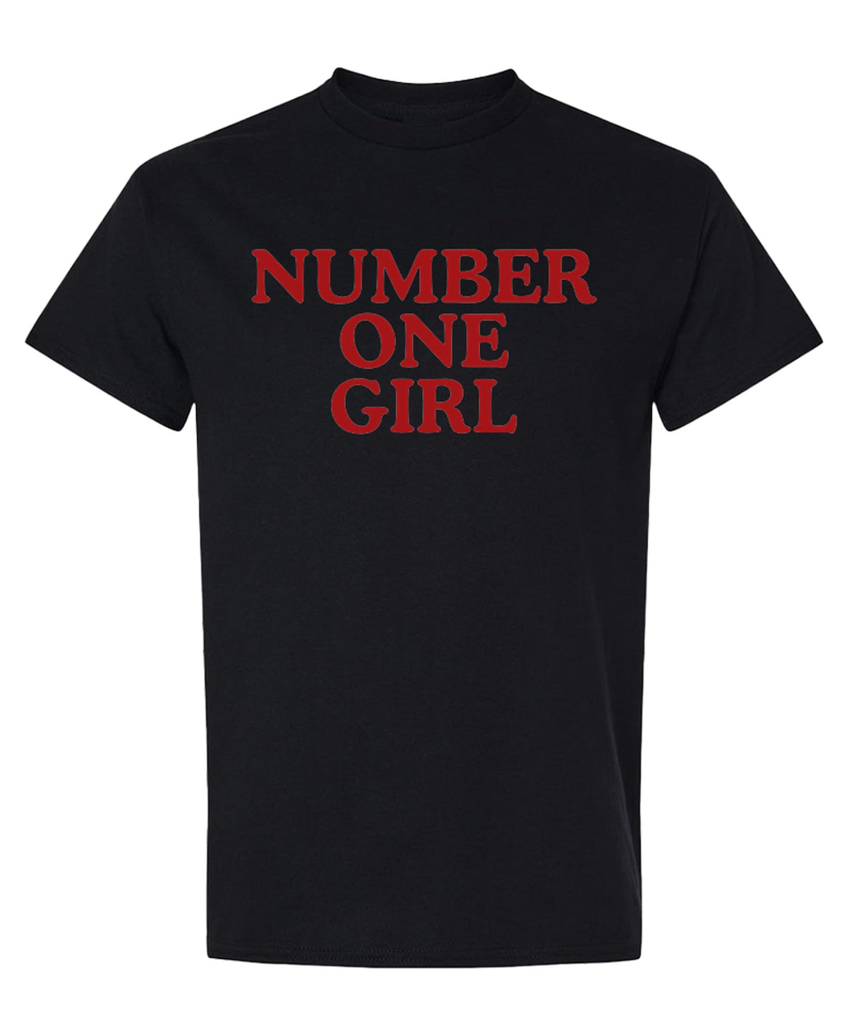 Number One Girl — Black T-Shirt — front