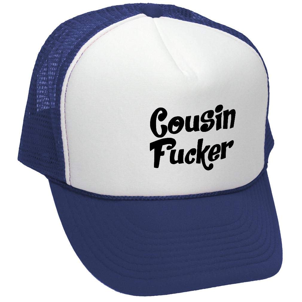 Cousin Fucker — Navy Trucker Hat — front