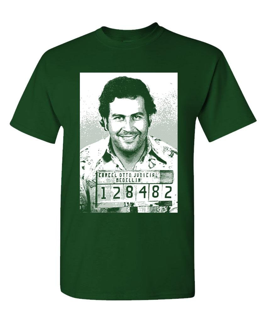 Pablo Escobar Portrait — Forest Green T-Shirt — front