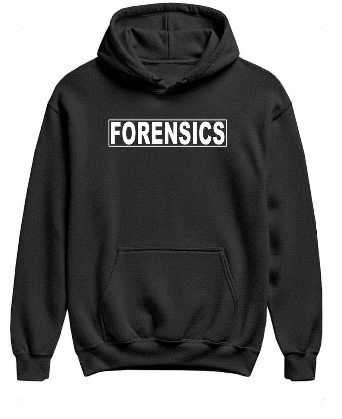 Forensics — Black Hoodie — front