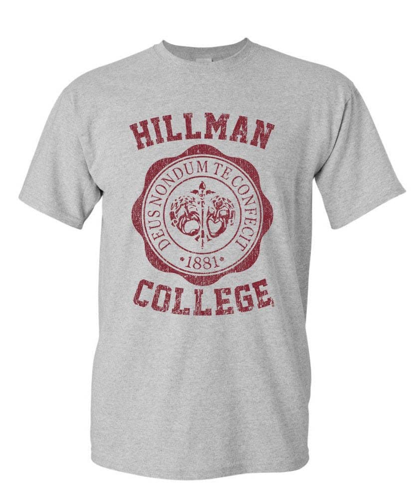 Hillman College Crest — Sport Gray T-Shirt — front